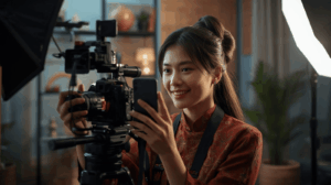 Kreator muda Indonesia membuat konten budaya tradisional secara digital